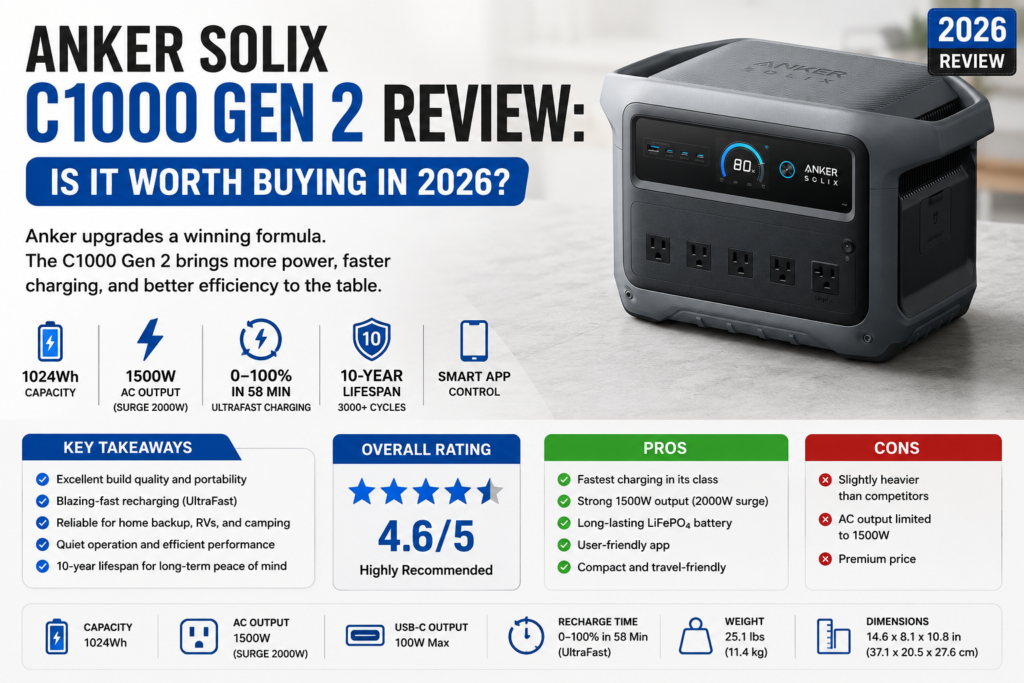 Anker SOLIX C1000 Gen 2 Review