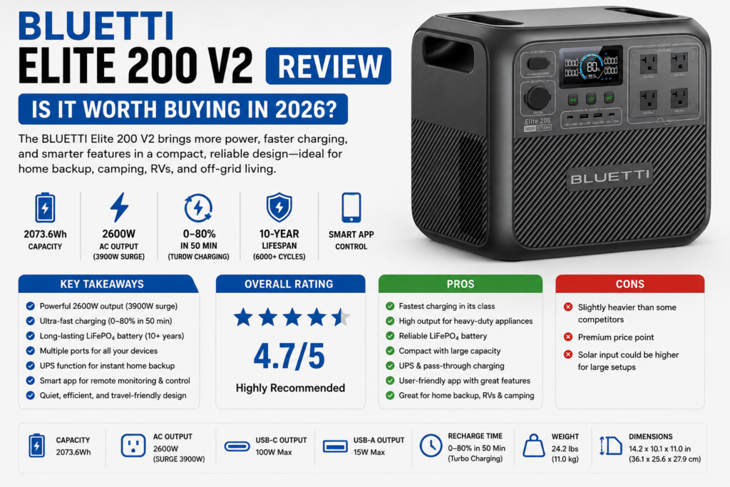 BLUETTI Elite 200 V2 Review