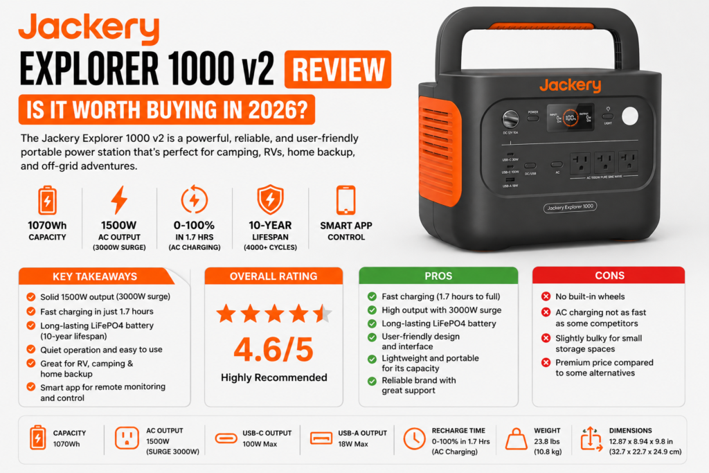 Jackery Explorer 1000 v2 Review