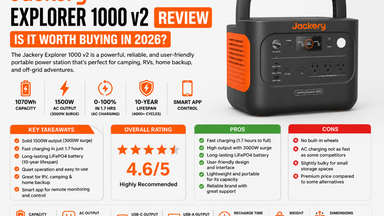 Jackery Explorer 1000 v2 Review