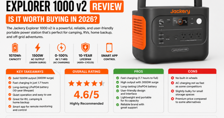Jackery Explorer 1000 v2 Review