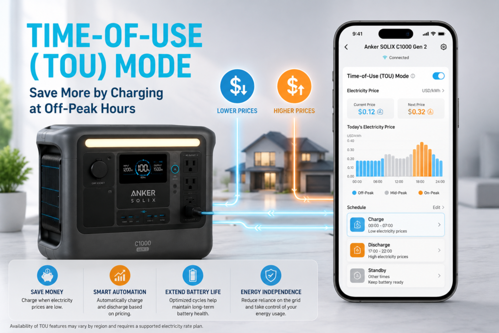 What Is Time-of-Use (TOU) Mode on the Anker SOLIX App?