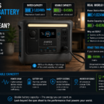 What does usable battery capacity really mean on a portable power station