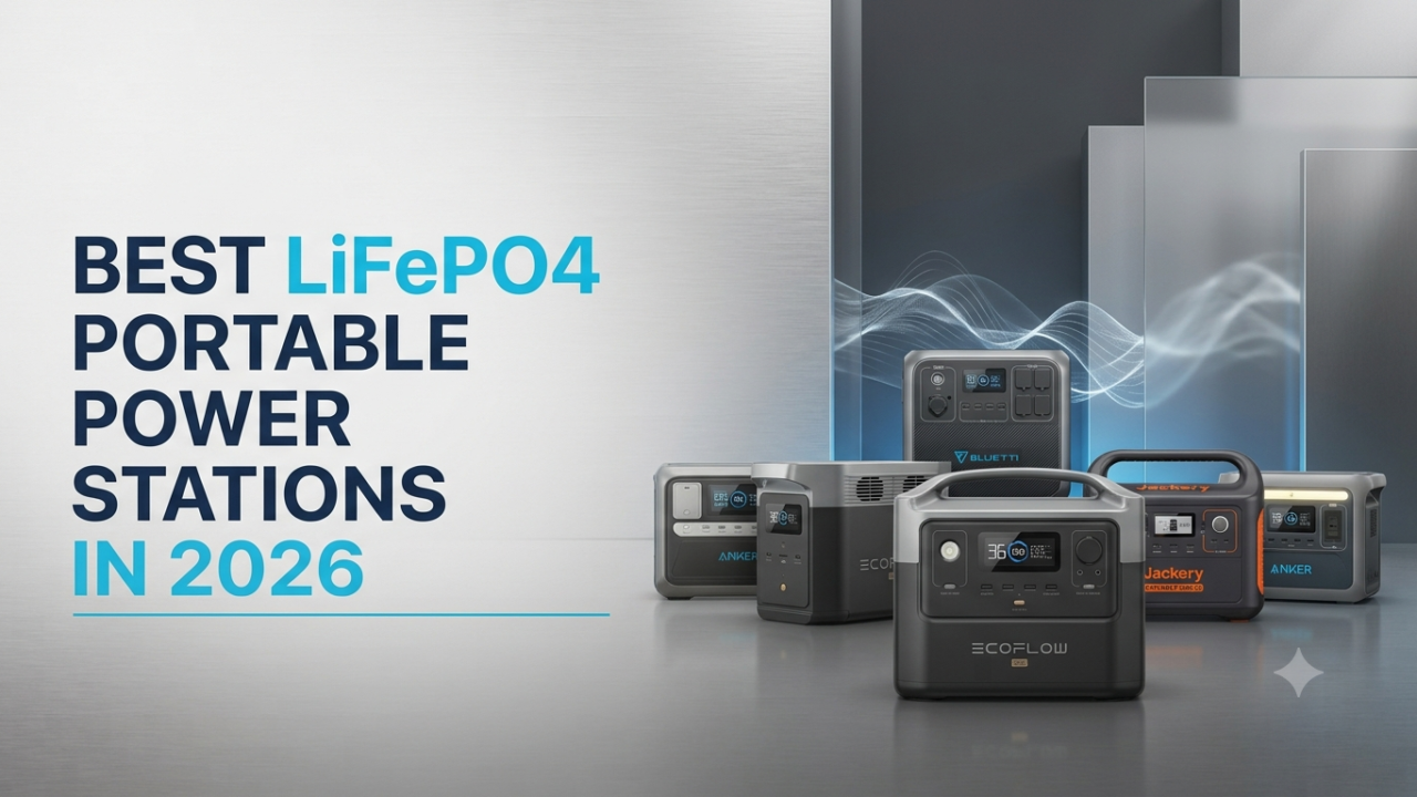 Five LiFePO4 portable power stations for home backup and outdoor adventures