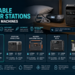 Portable power stations powering a CPAP machine during a home power outage