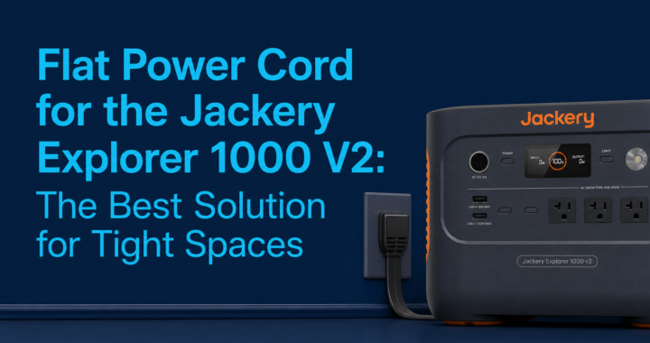 flat power cord for the Jackery Explorer 1000 V2