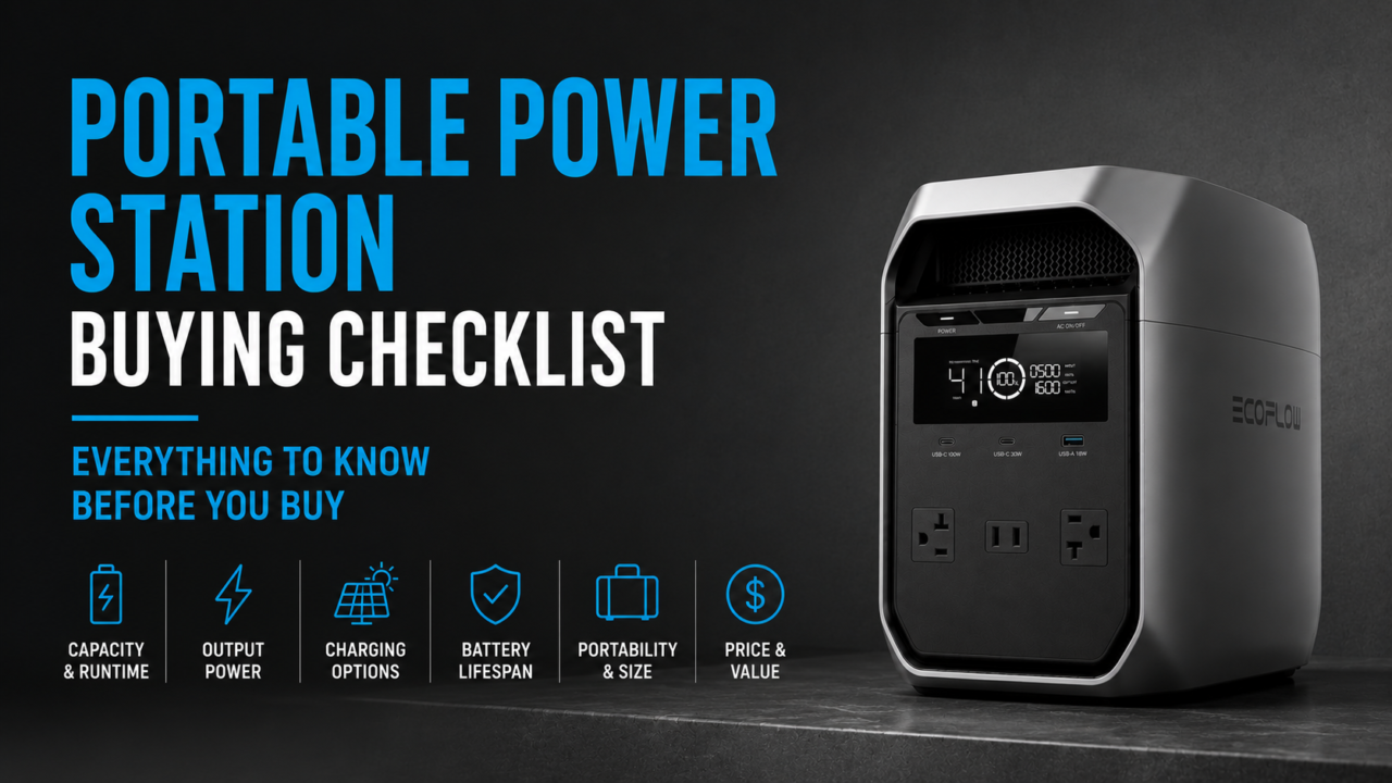 Portable power station buying checklist with key features to compare before buying