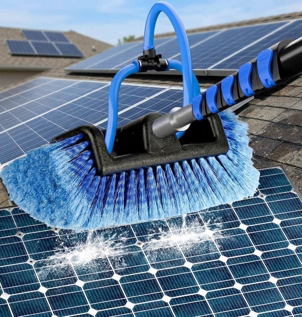 20 FT Solar Panel Cleaner Kit with Soft Bristles