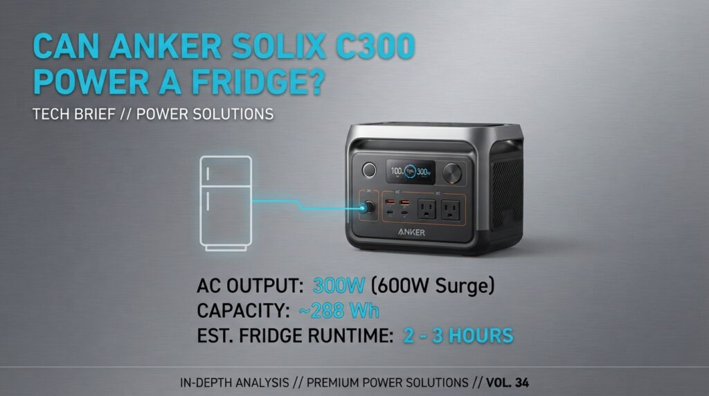 Can Anker SOLIX C300 Power a Fridge?