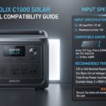 Anker SOLIX C1000 connected to compatible solar panels